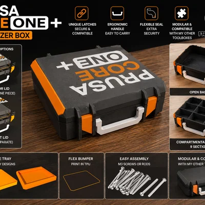 Prusa Core One + Organizer Box