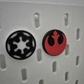 Chốt treo bảng Skadis - Star Wars Galactic Empire & Rebel Alliance - Thumbnail 1