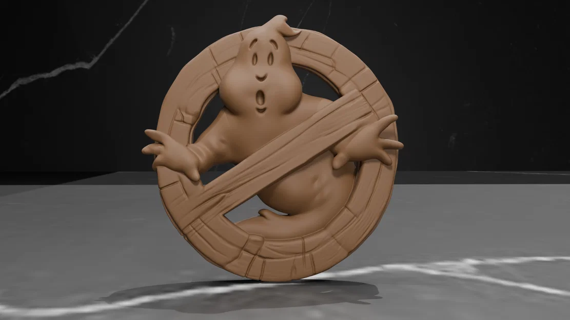 Mô hình trang trí Logo Ghostbusters in 3D không cần hỗ trợ - Image 1