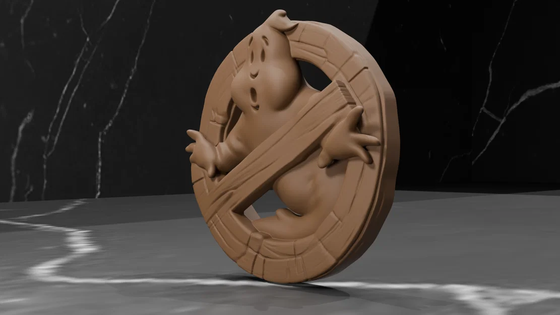 Mô hình trang trí Logo Ghostbusters in 3D không cần hỗ trợ - Image 2