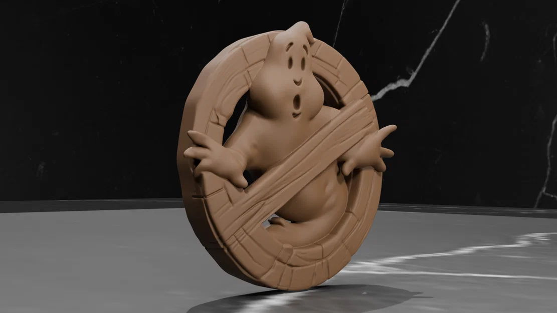 Mô hình trang trí Logo Ghostbusters in 3D không cần hỗ trợ - Image 3