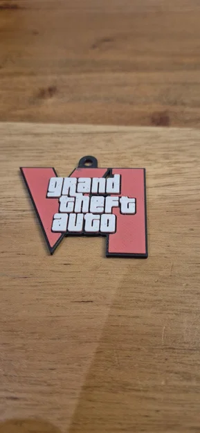 Móc khóa logo GTA 6 (Không cần AMS) - Image 1