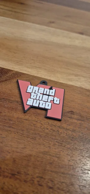 Móc khóa logo GTA 6 (Không cần AMS) - Image 3