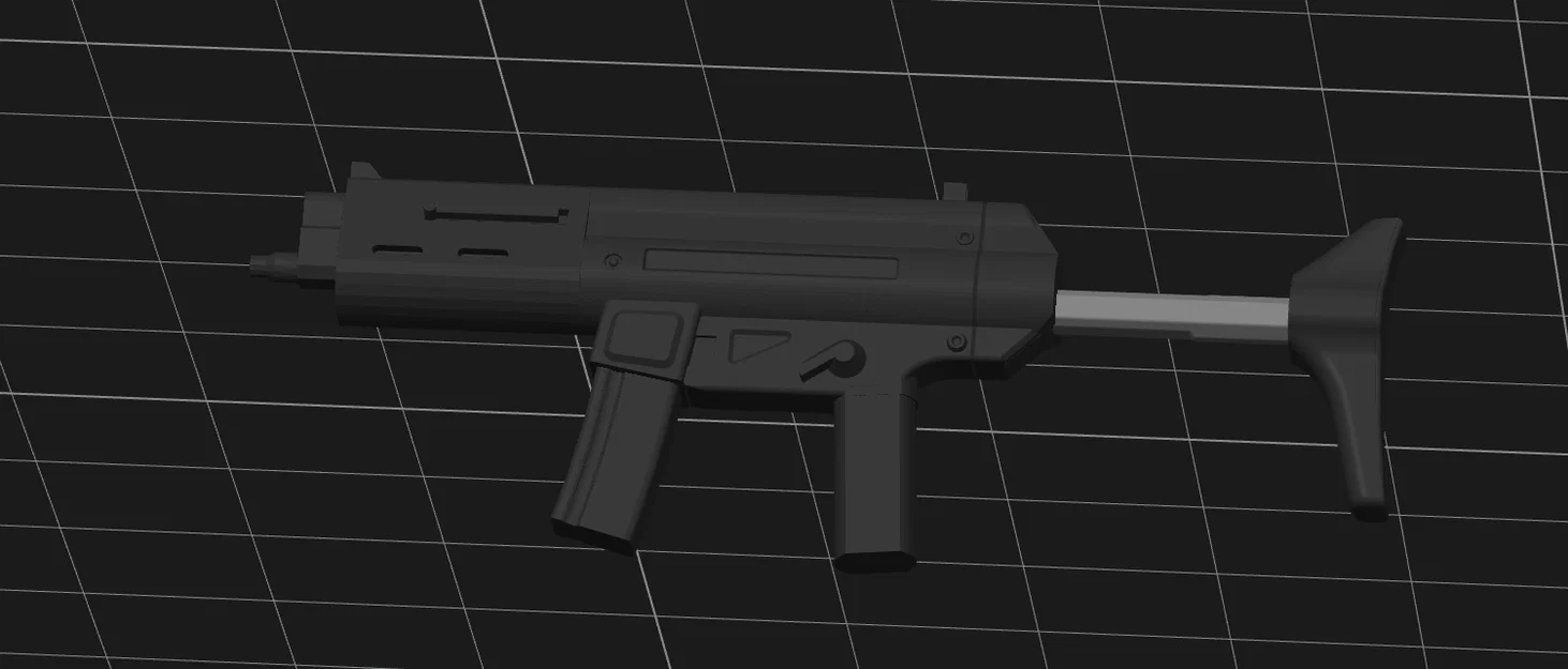 Mô hình súng SMG từ GTA 5 cho Mannequin số 13 - File STL in 3D - Image 1