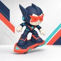 NM-002 Nova Rider - Mô hình tay đua ván bay Sci-Fi - Thumbnail 2