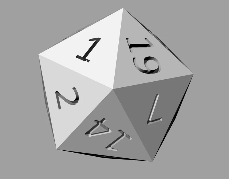 Mô hình xúc xắc D20 20 mặt in 3D sắc nét cho board game - Image 2