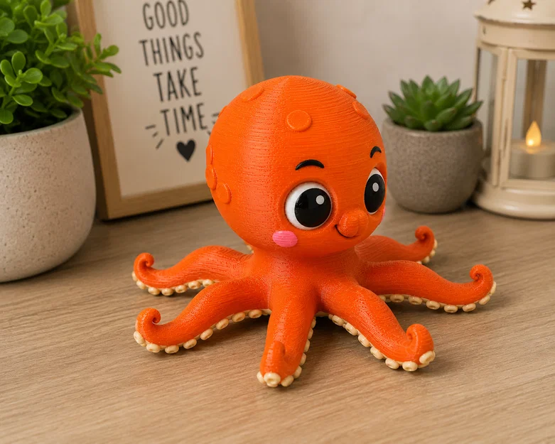 Mô hình Bạch Tuộc Con (Baby Octopus) siêu đáng yêu - Image 2