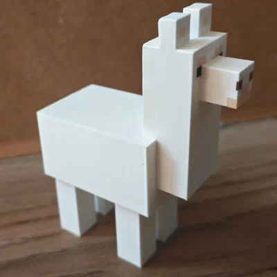 Mô hình Llama từ Minecraft in 3D độc đáo