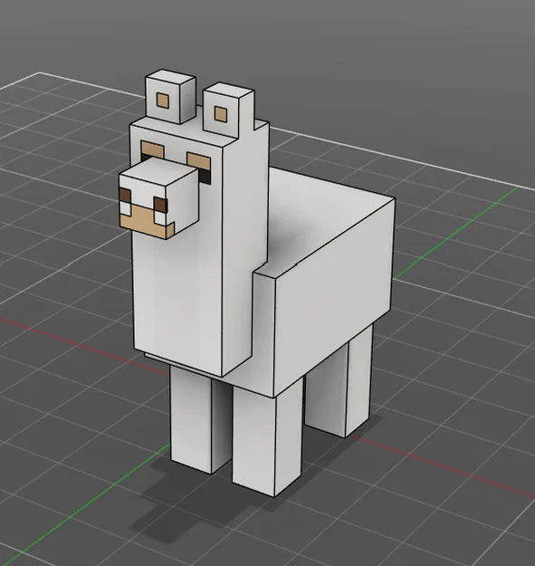 Mô hình Llama từ Minecraft in 3D độc đáo - Image 4