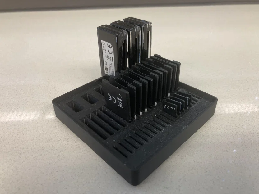 Khay Đựng USB, Thẻ SD & Micro-SD Hệ Gridfinity 2x2x2 - Image 1