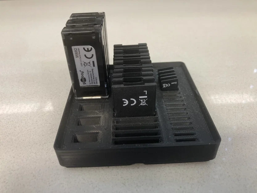 Khay Đựng USB, Thẻ SD & Micro-SD Hệ Gridfinity 2x2x2 - Image 2