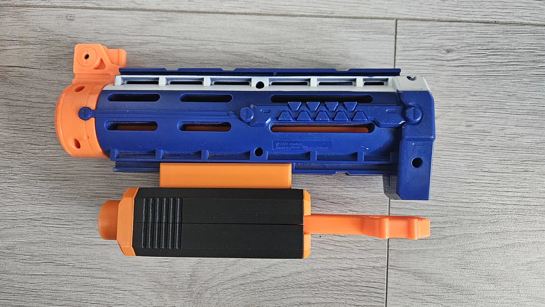 Ngàm gắn rail lệch Pickrocket2 cho Nerf Retaliator - Mod Masterkey - Image 1