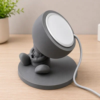 Đế sạc MagSafe hình nấm dễ thương - Phụ kiện trang trí 3D độc đáo