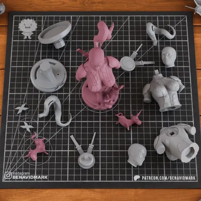 Mô hình tượng bán thân Lady Pool - File STL in 3D