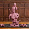 Mô hình tượng bán thân Lady Pool - File STL in 3D - Thumbnail 3