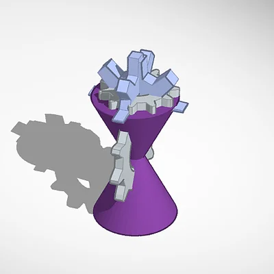 Mô hình cúp Builder Trophy trang trí bánh răng cực chất cho dân kỹ thuật