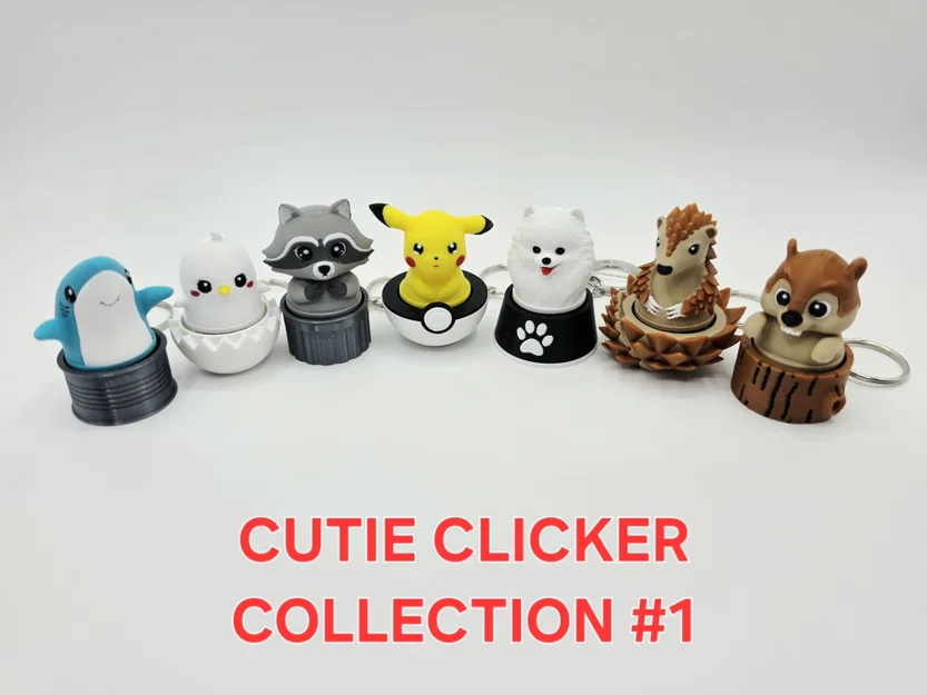 Pangolin Clicker Fidget - Móc Khóa Clicker Tê Tê Đáng Yêu - Image 7