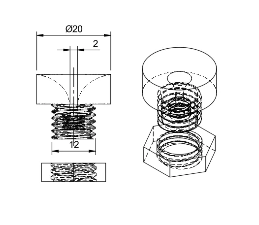 Đầu nối dẫn sợi nhựa qua vỏ máy in 3D - Image 3