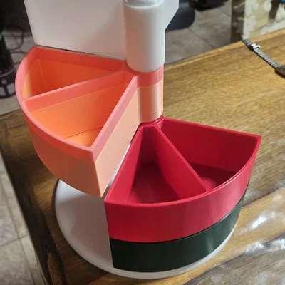 Cyrcle Drawer: Khay đựng đồ xoay 360 độ thông minh in 3D