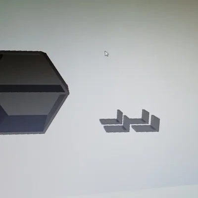 Kệ treo tường lục giác 2 tầng - Mô hình in 3D decor cực chất