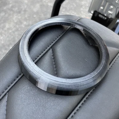 Viền ốp trang trí màu đen cho đồng hồ 5 inch xe Harley Softail