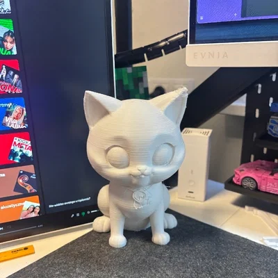 Mô hình Mèo Kawaii - Đồ trang trí bàn làm việc phong cách Anime siêu đáng yêu!