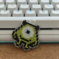 Khung Pixel Art thêu Crossstitch hình Mike Wazowski - Thumbnail 1