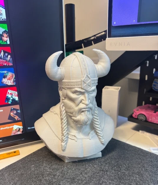 Tượng Viking Warrior Bust - Mô Hình Chiến Binh Huyền Thoại! - Image 1
