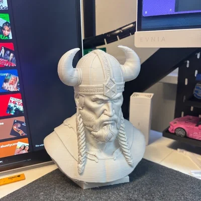 Tượng Viking Warrior Bust - Mô Hình Chiến Binh Huyền Thoại!