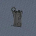 Móc khóa tháp lâu đài in 3D - Phụ kiện trang trí nhỏ xinh - Thumbnail 5