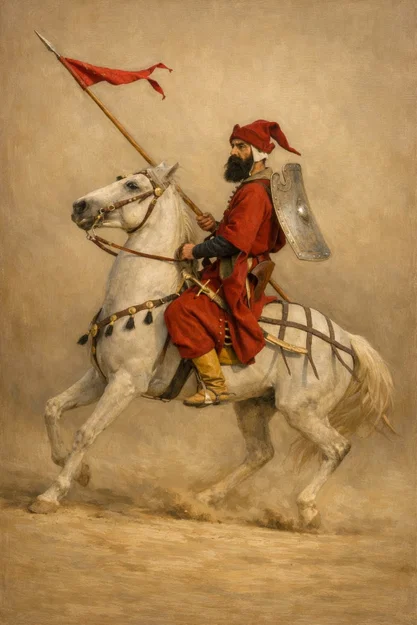 Mô hình 3D Kỵ binh Ottoman (The Ottoman Horseman) cực chi tiết - Image 1