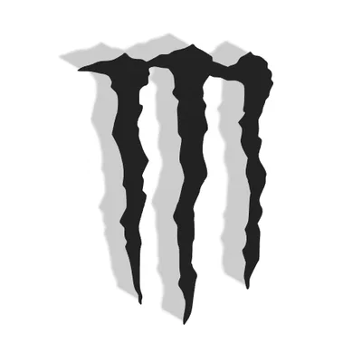 Mô hình trang trí treo tường Monster Energy in 3D cực chất