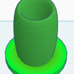 Ống cắm bút 3D để bàn thiết kế đơn giản, gọn gàng