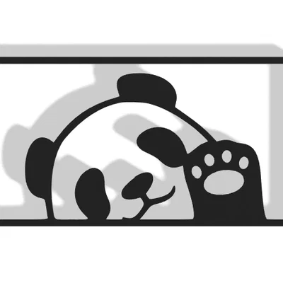 Mô hình trang trí tường Panda Decor dễ thương - File in 3D chất lượng