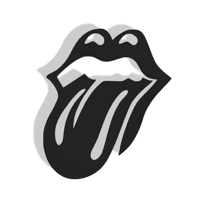 Mô hình trang trí tường biểu tượng Rolling Stones phong cách Rock
