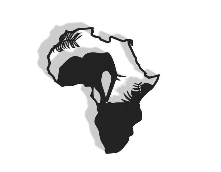 Mô hình trang trí treo tường bản đồ châu Phi (Africa Decor) 3D - Image 1