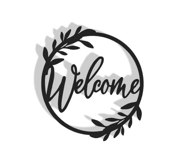 Mô hình treo tường Welcome Decor trang trí không gian sống - Image 1