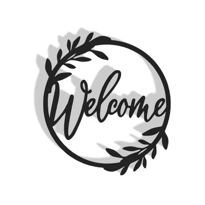 Mô hình treo tường Welcome Decor trang trí không gian sống