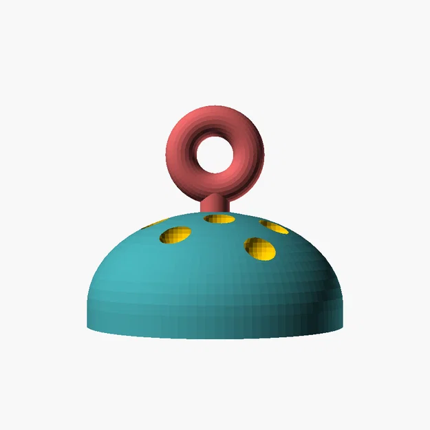 Khuyên tai nấm Fly Agaric — Charm 2 màu - Image 1