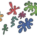 Amoeba Doodles - Charm gắn dép Croc/Nam châm hình amip - Thumbnail 5