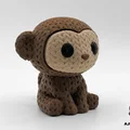 Chú Khỉ Đan Len (Mô hình để bàn và móc khóa) - Thumbnail 1