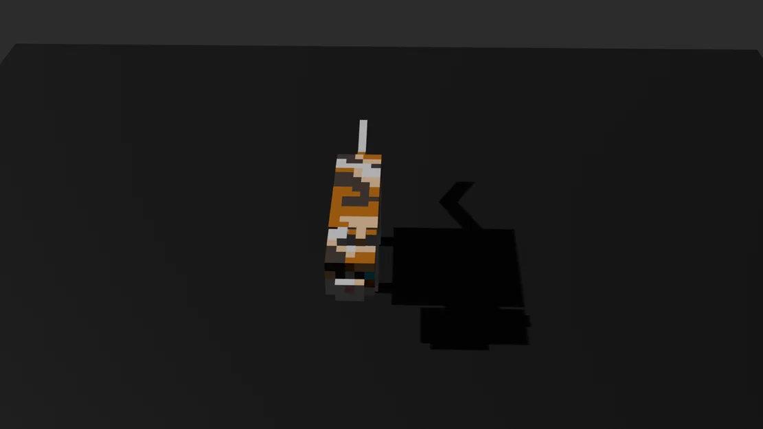 Mèo Tam Thể Phong Cách Minecraft - Mô Hình 3D Voxel Cách Điệu - Image 2