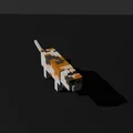 Mèo Tam Thể Phong Cách Minecraft - Mô Hình 3D Voxel Cách Điệu - Thumbnail 3