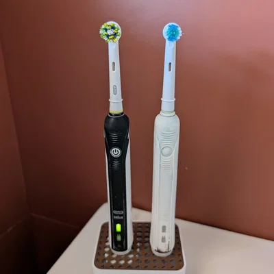 Đế sạc đôi Oral-B ẩn dây với lưới lục giác tùy chỉnh