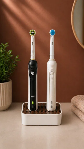 Đế sạc đôi Oral-B ẩn dây với lưới lục giác tùy chỉnh - Image 9
