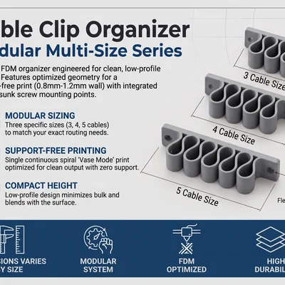 Bộ Kẹp Giữ Dây Cáp (Cable Clip Organizer)