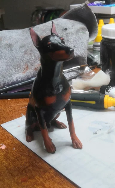 Tượng mô hình chó Pinscher - Image 1