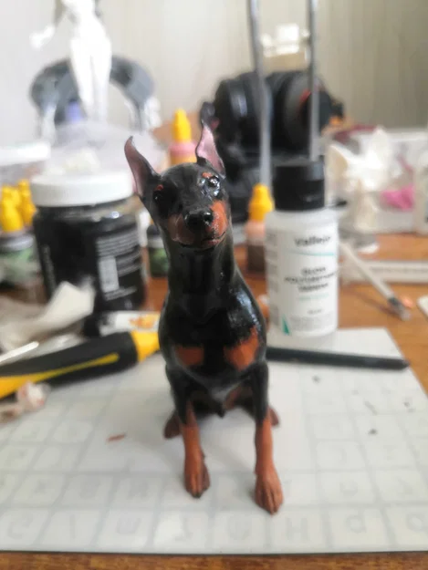Tượng mô hình chó Pinscher - Image 2