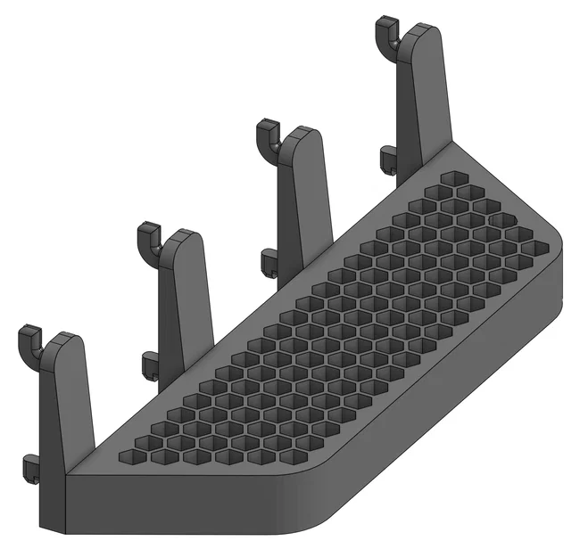 Giá treo tua vít cỡ lớn họa tiết tổ ong cho bảng IKEA SKÅDIS - Image 4