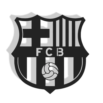 Mô hình trang trí tường logo FC Barcelona (FCB Decor) in 3D